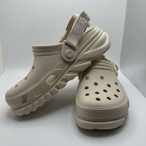 CROCS KIDS' DUET MAX II TD CLOGS CREAM J3/8.5 - RETURN - Picture 7 of 7